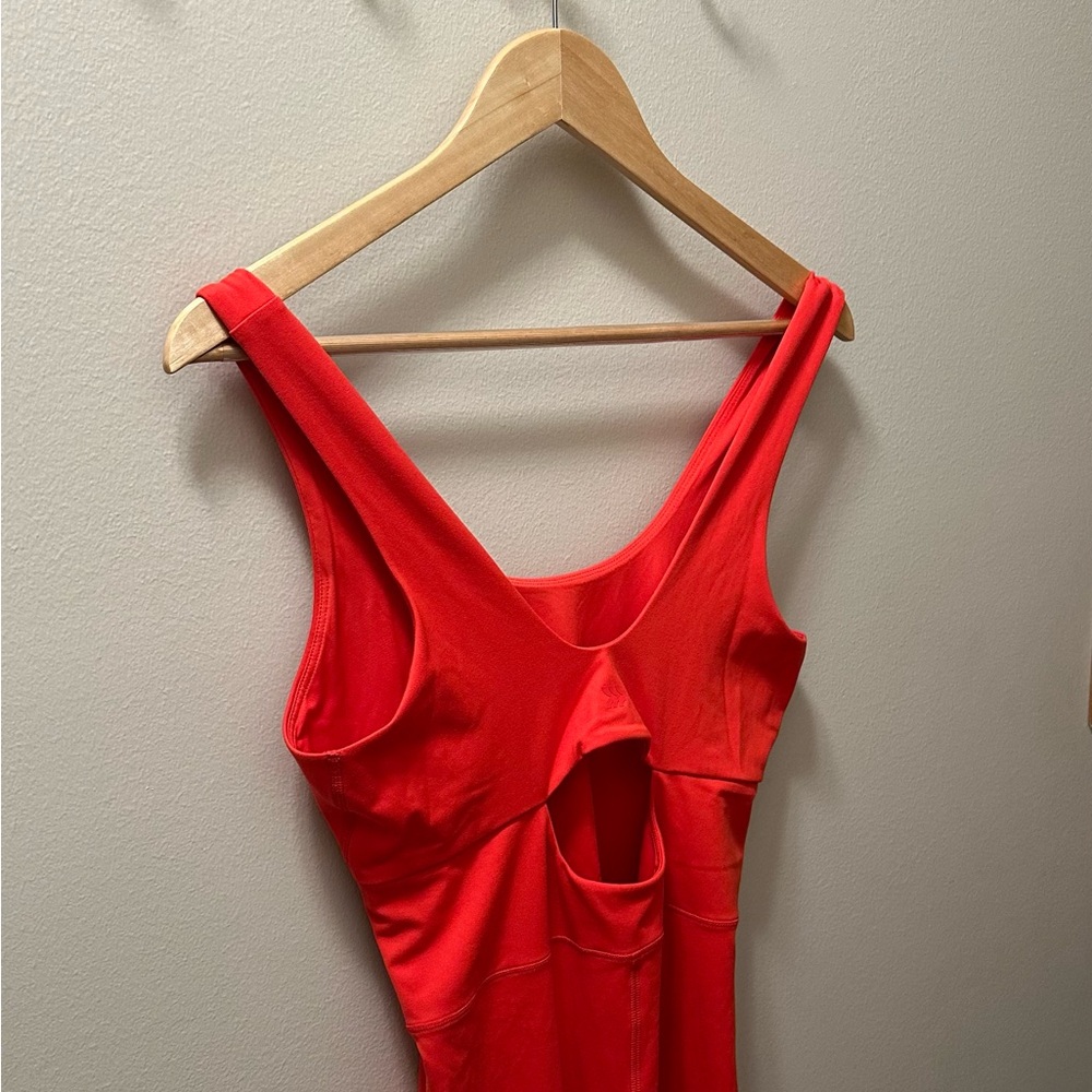 Red Workout Jumpsuit